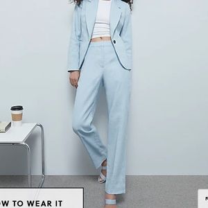 J Crew Petite Kate straight-leg pant in stretch linen BF408